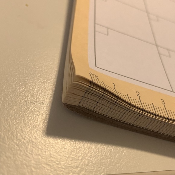 Undated Monthly Planner Pad Sheets with ruler - Picture 3 of 4